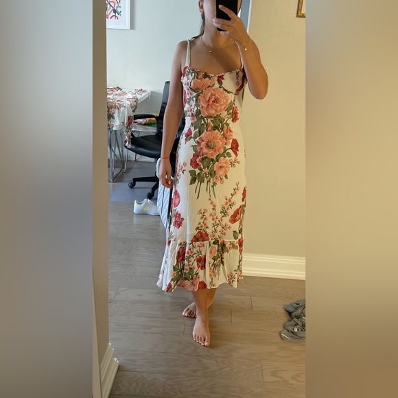 REFORMATION Nikita Etienne Floral Dress 0 - Picture 7 of 7